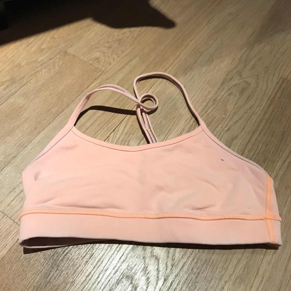Lululemon flow y bra light orange